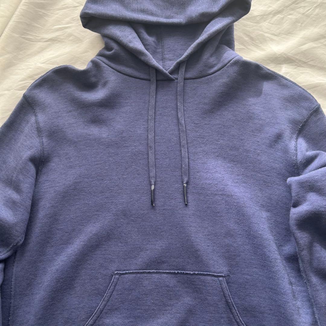 お値下げ！【Drawer】コットンパーカー フーディー カシミヤ ブルー系 2