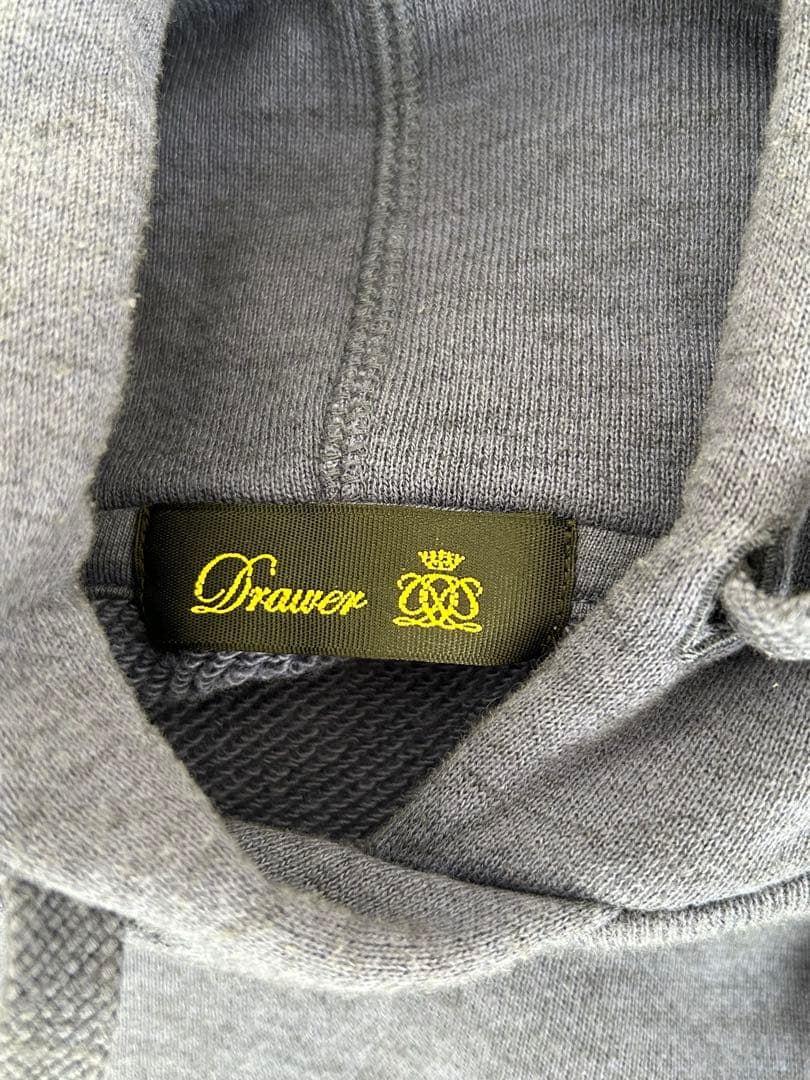 お値下げ！【Drawer】コットンパーカー フーディー カシミヤ ブルー系 2