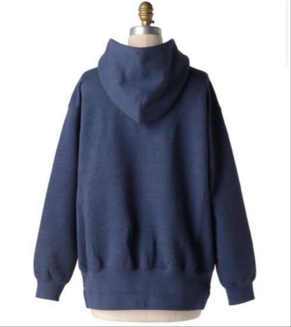 お値下げ！【Drawer】コットンパーカー フーディー カシミヤ ブルー系 2