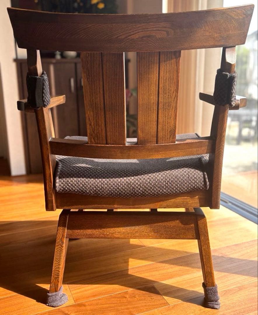 【処分間近】大塚家具 回転アームチェア 鳴門C-490KA