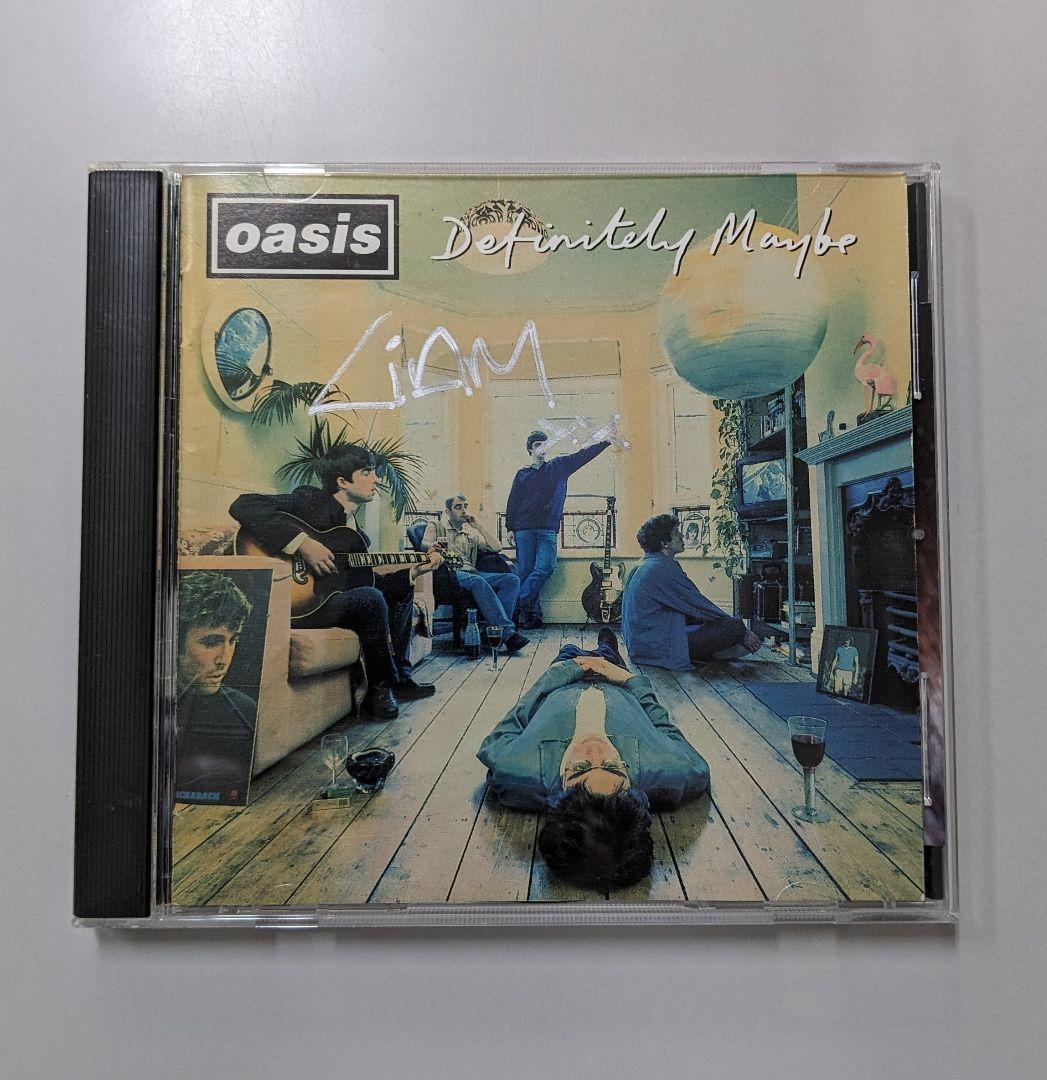 オアシス 初期メンバー直筆サイン CD リアム・ギャラガー ノエル・ギャラガー