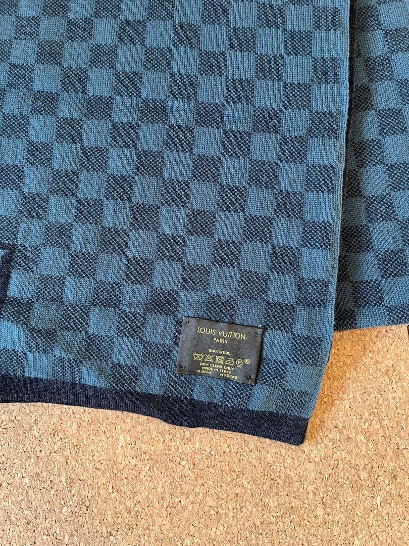 Louis Vuitton チェック柄マフラー