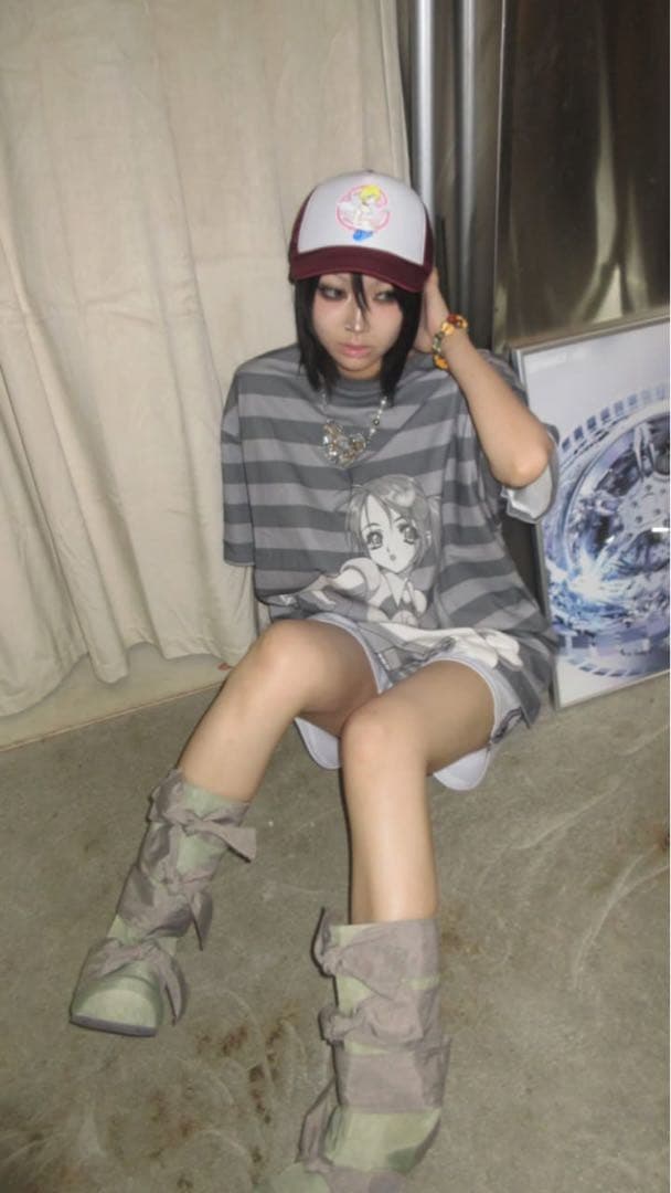 Yumin Ha Maroon Angel Girl Hat cap ユミン ハ