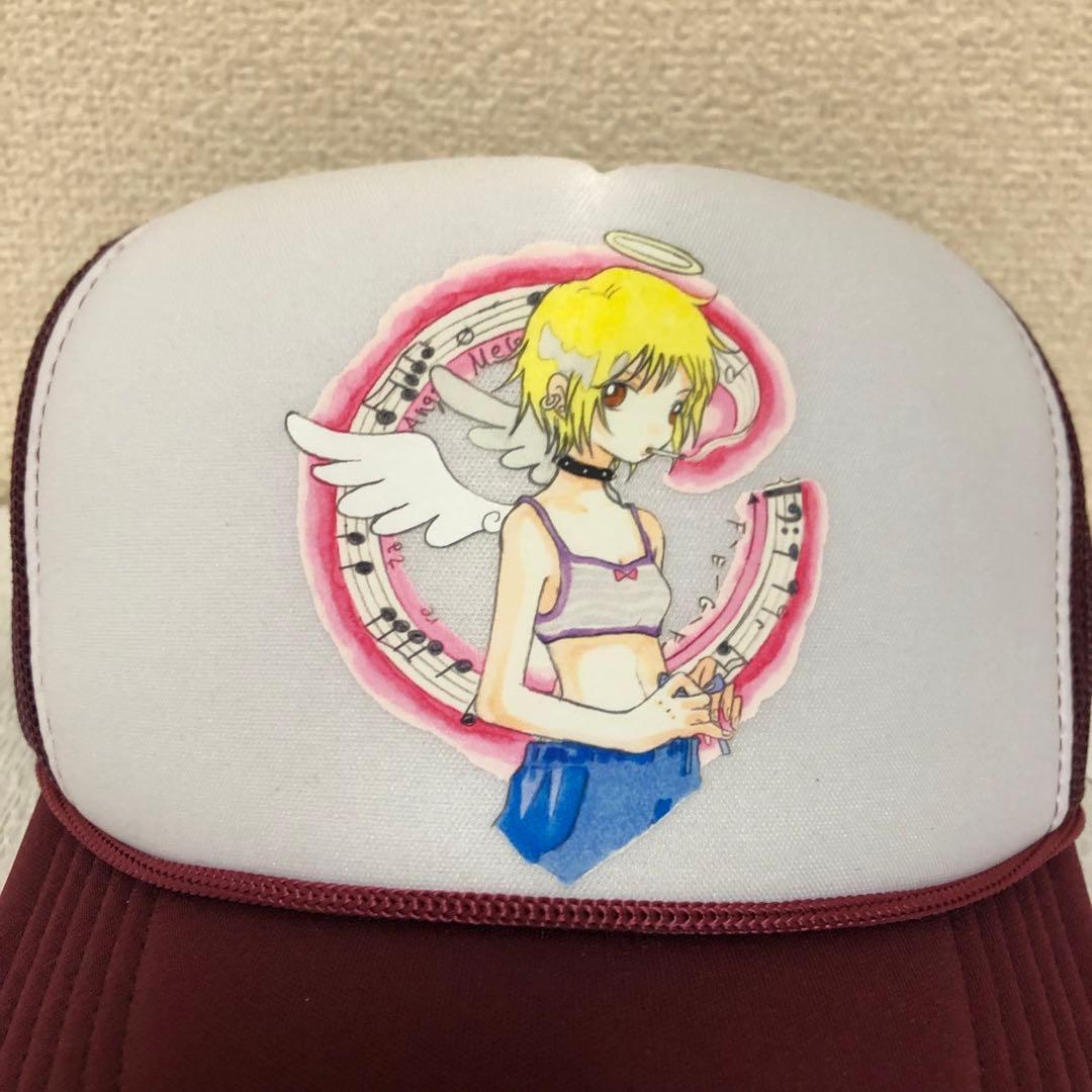 Yumin Ha Maroon Angel Girl Hat cap ユミン ハ