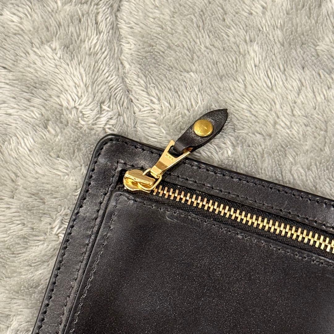 ⭐️未使用品⭐️　グレンロイヤル　マネークリップ　二つ折り財布　ブラック　レザー