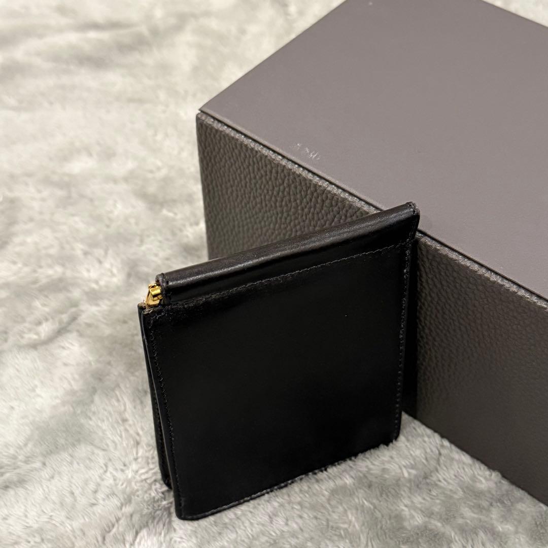 ⭐️未使用品⭐️　グレンロイヤル　マネークリップ　二つ折り財布　ブラック　レザー