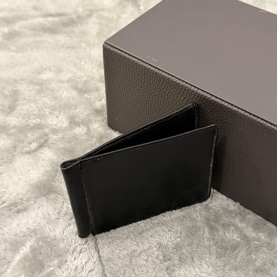 ⭐️未使用品⭐️　グレンロイヤル　マネークリップ　二つ折り財布　ブラック　レザー