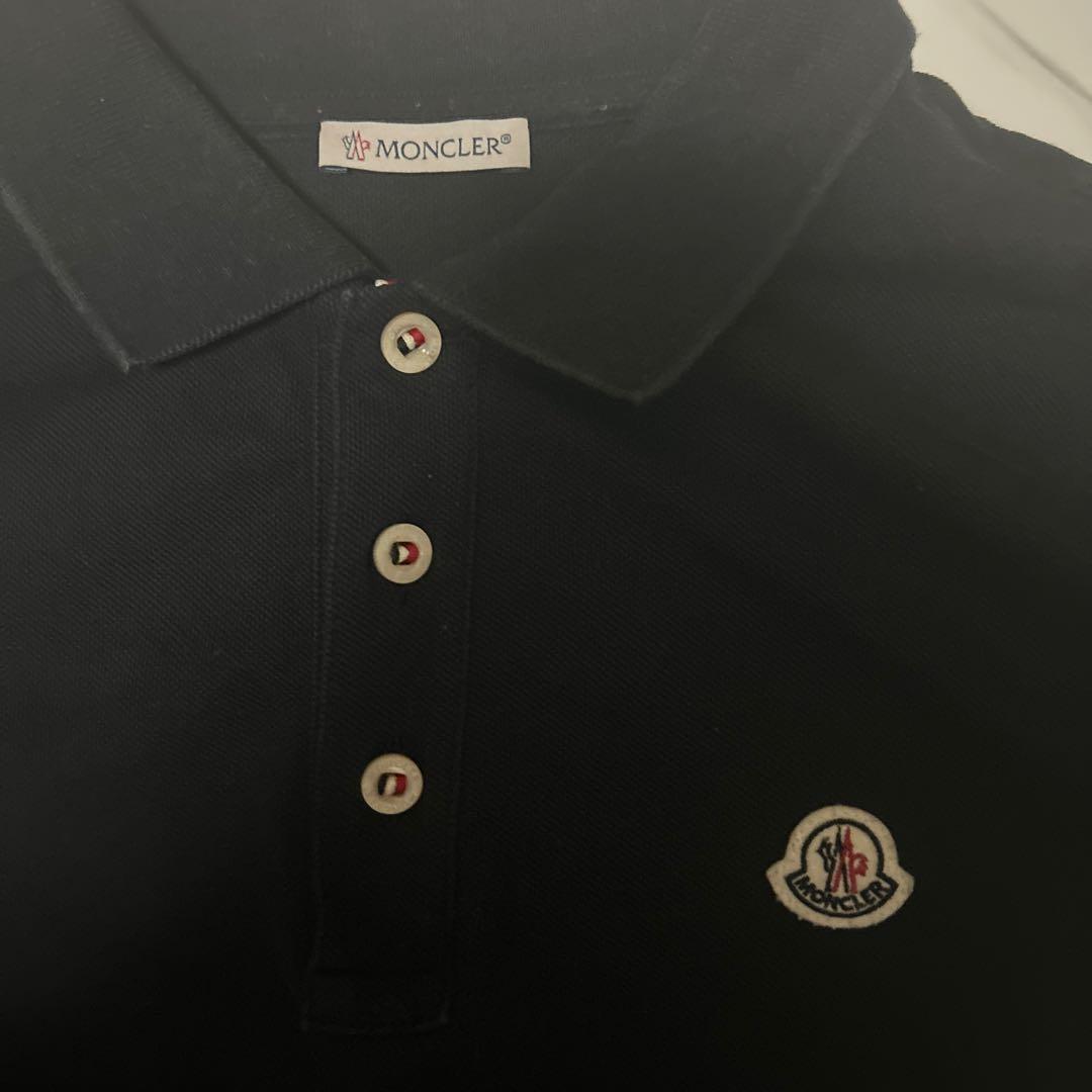 MONCLER ブラック ポロシャツ XS