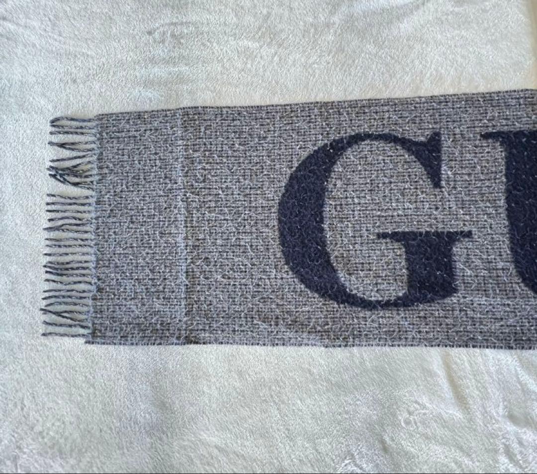 GUCCI リバーシブルフリンジマフラー