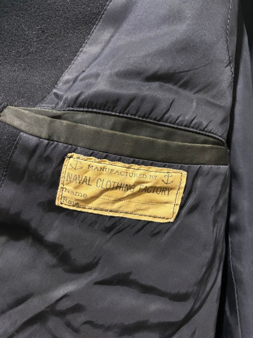 40s usn 10ボタン ピーコート ビンテージ ネイビー navy