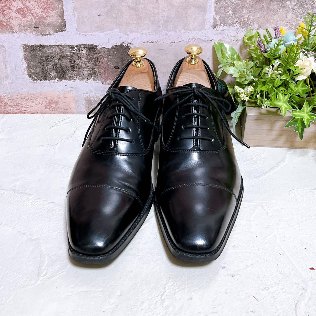 【REGAL リーガル】ドレスシューズ 革靴 キャップトゥ 黒 24.5 美品
