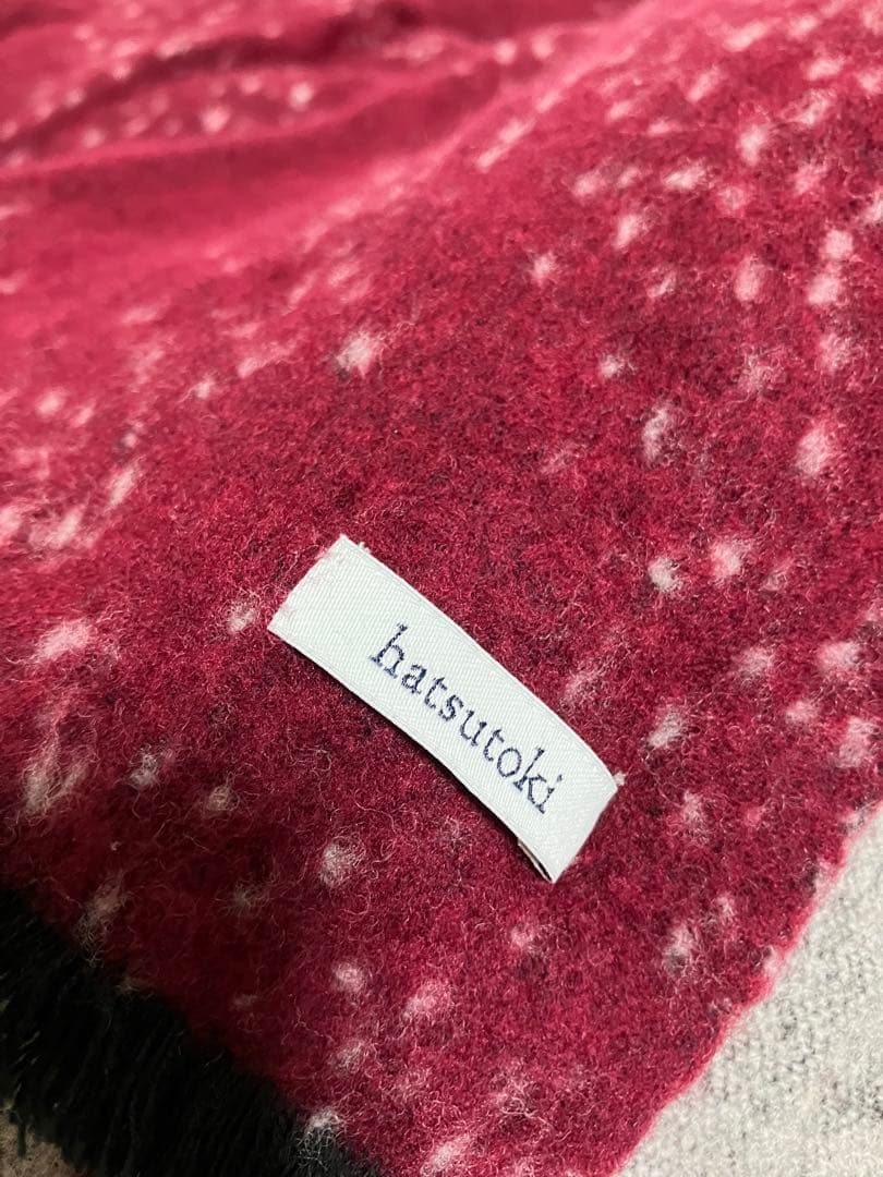 hatsutoki ハツトキ　ジャガードウールマフラー