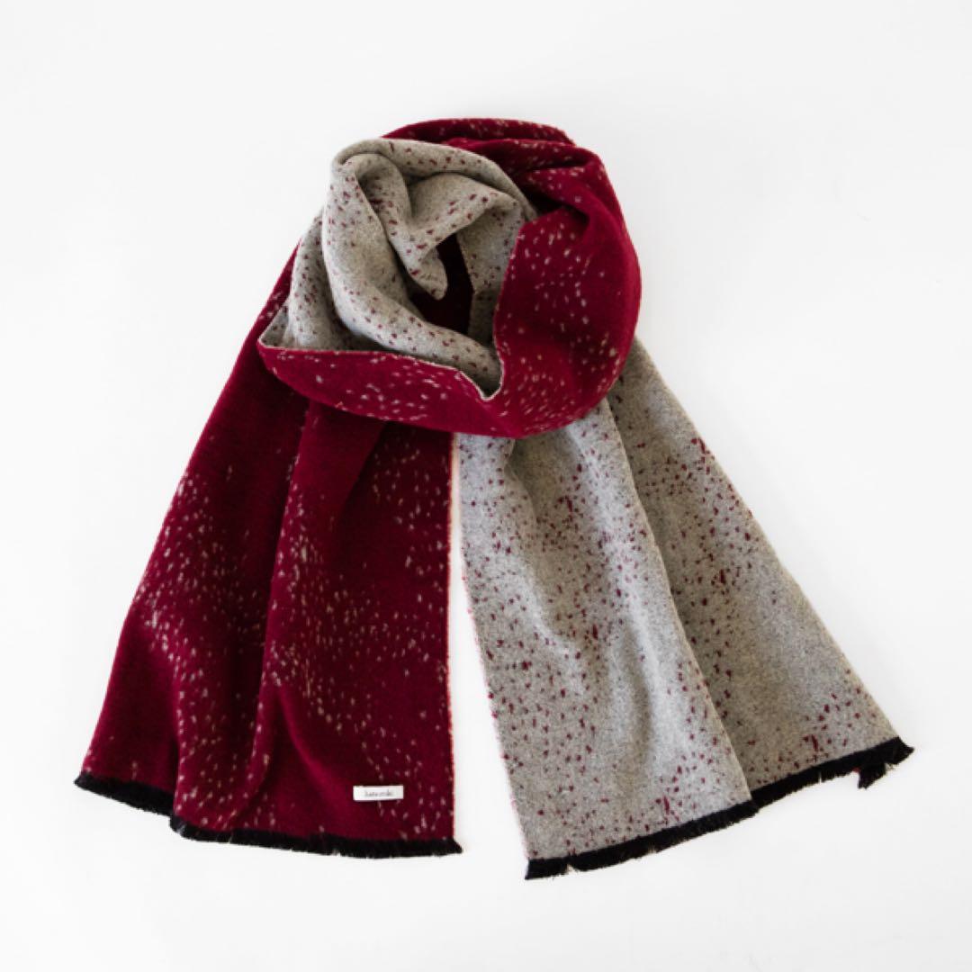 hatsutoki ハツトキ　ジャガードウールマフラー