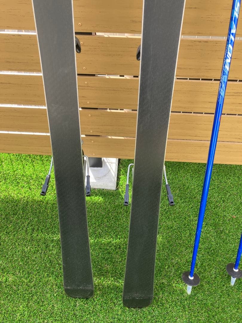 ROSSIGNOLスキー板、ビンディング、ストックセット＋袋付き　150cm