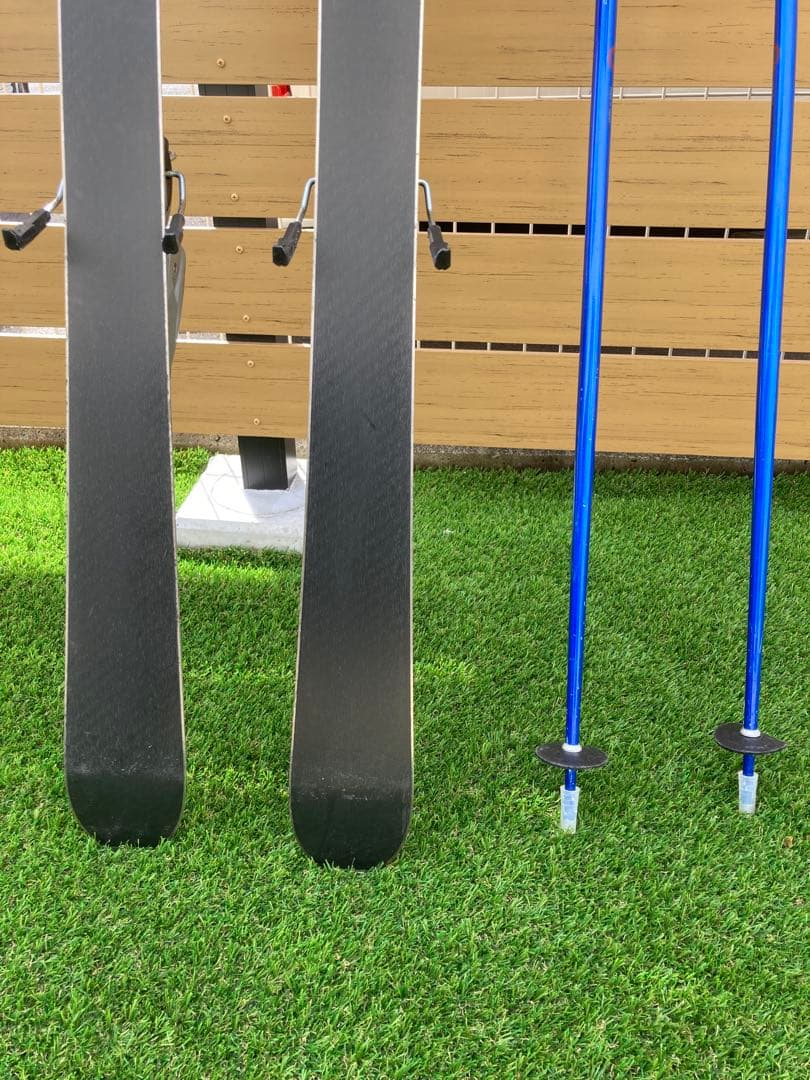 ROSSIGNOLスキー板、ビンディング、ストックセット＋袋付き　150cm