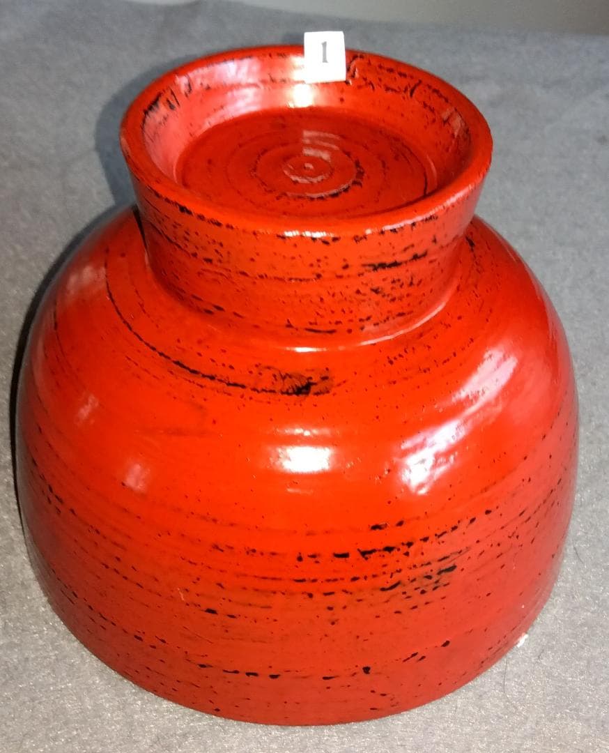 越前漆器作家　山岸厚夫　曙塗及び根来塗端麻布掛け合鹿椀ペアセット【多目的中鉢】