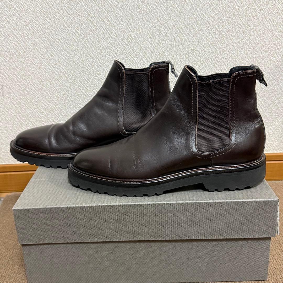 美品✨️ WH ダブルエイチ　サイドゴアブーツ レザー ブラウン UK6.5