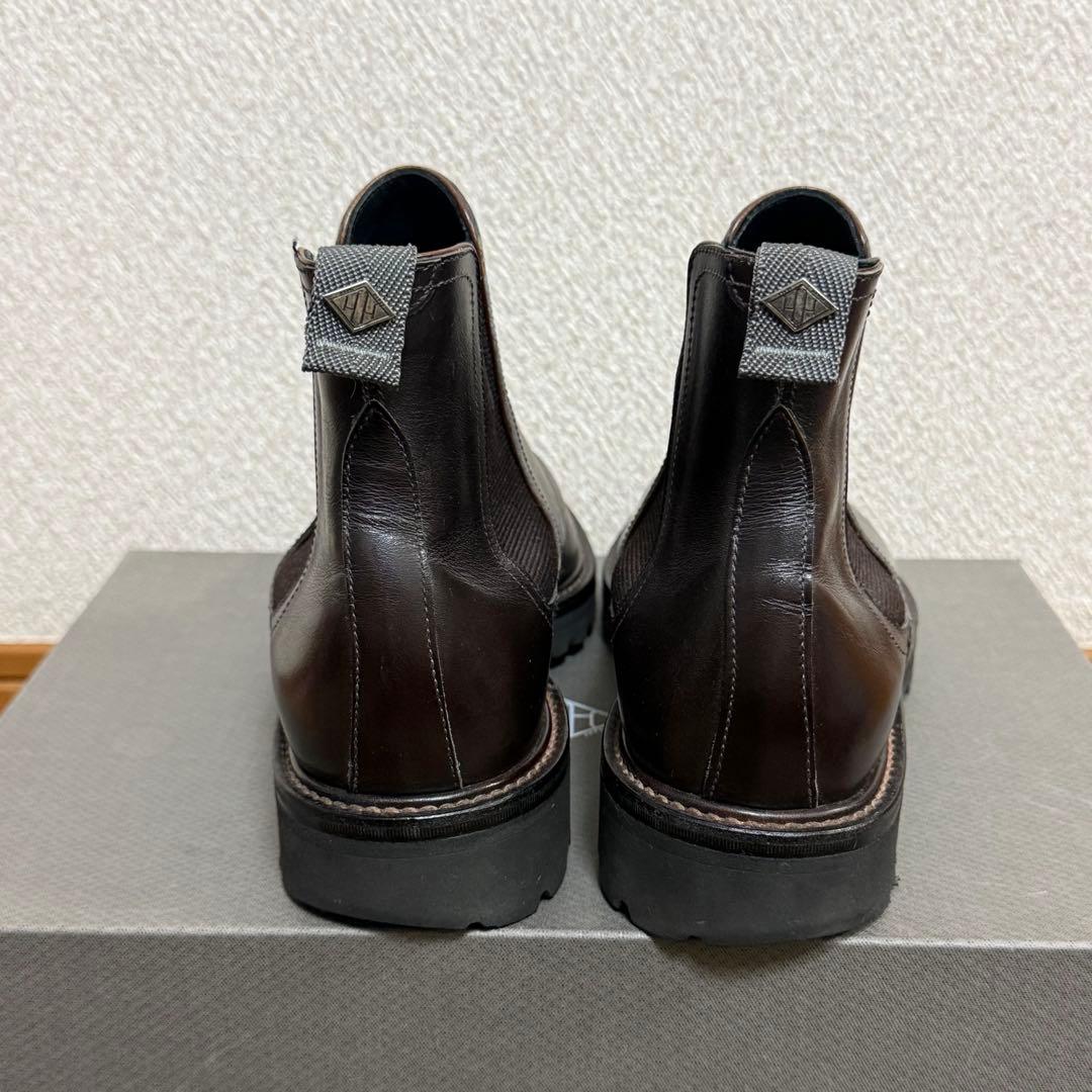 美品✨️ WH ダブルエイチ　サイドゴアブーツ レザー ブラウン UK6.5