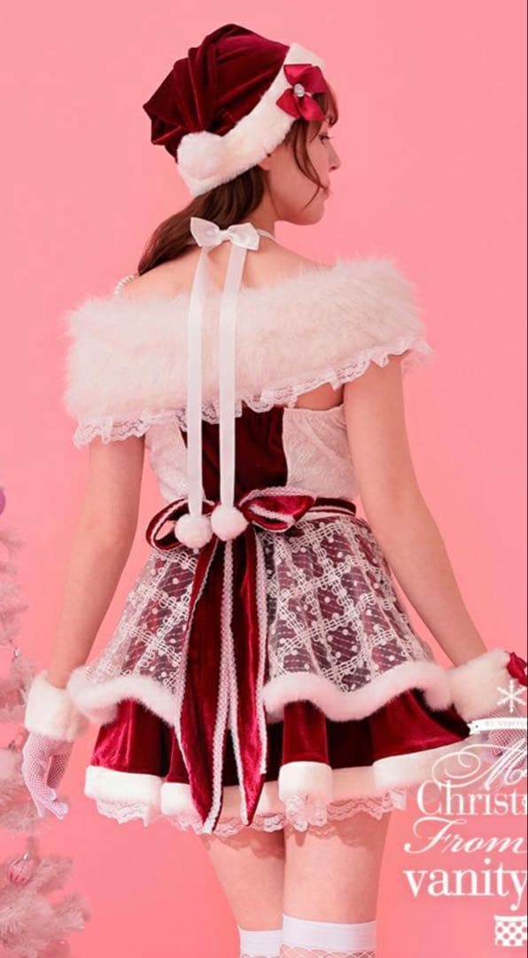 vanityME. xMalymoon レッドエレガントショールサンタ7点セット