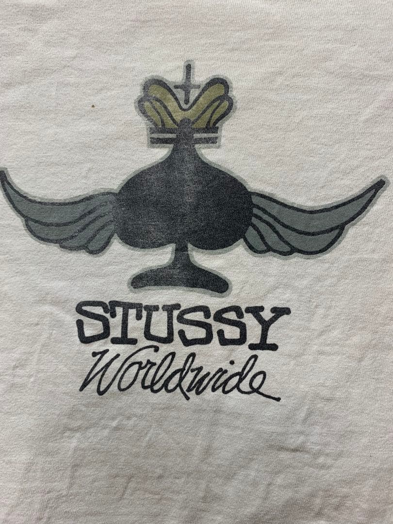 STUSSYオールドステューシー スカル ウィング　Lサイズ