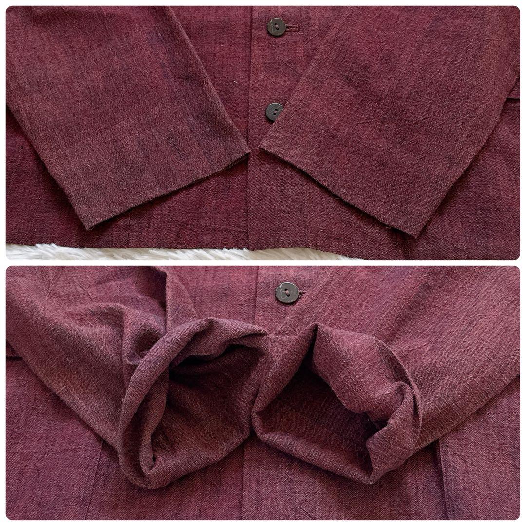 Babaghuri ババグーリ　ジャケット　羽織り　茜染　綿100% サイズF