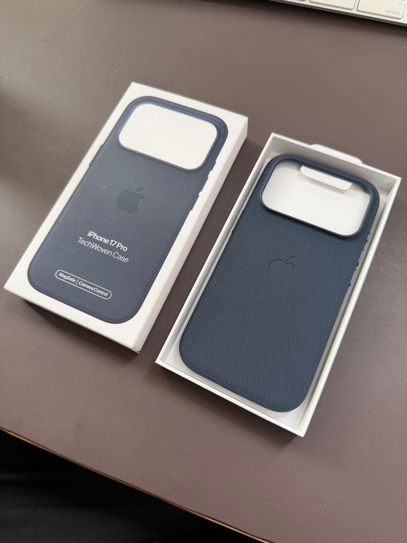 純正品MagSafe対応iPhone 17 Pro テックウーブンケース ブルー