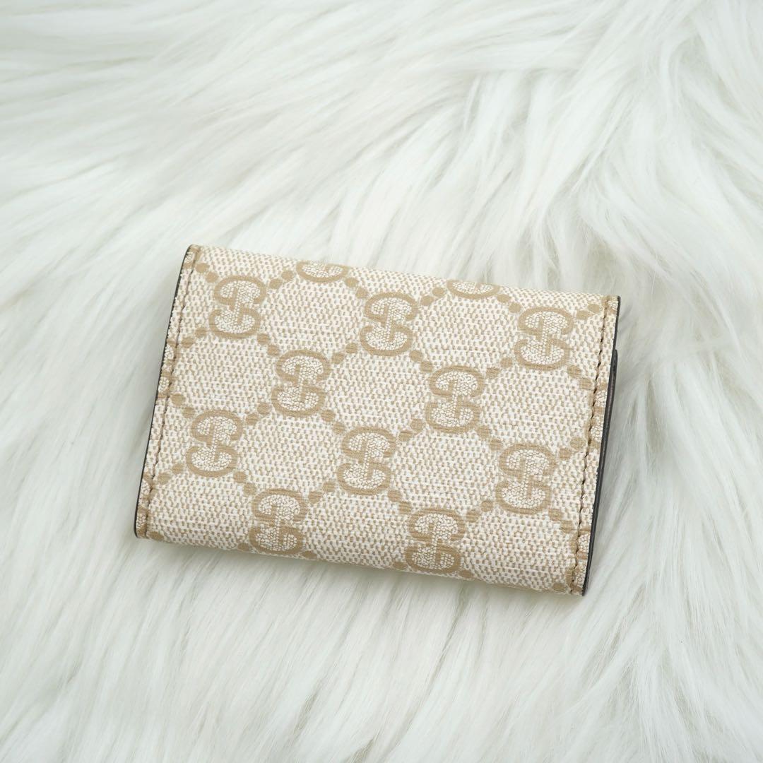 未使用級の状態　GUCCI グッチ　キーケース　GGシュプリーム　金具　ベルト