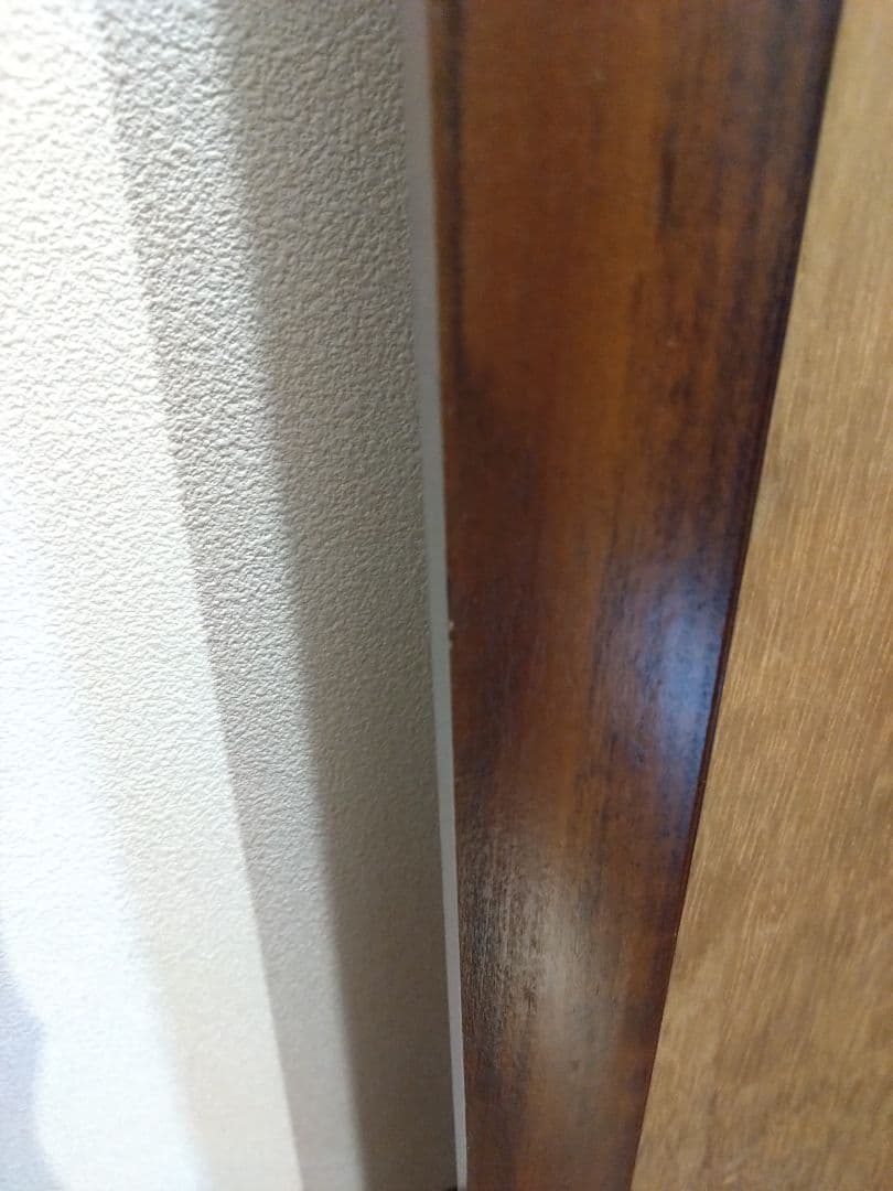 まるアンティークダークブラウン姿見　鏡