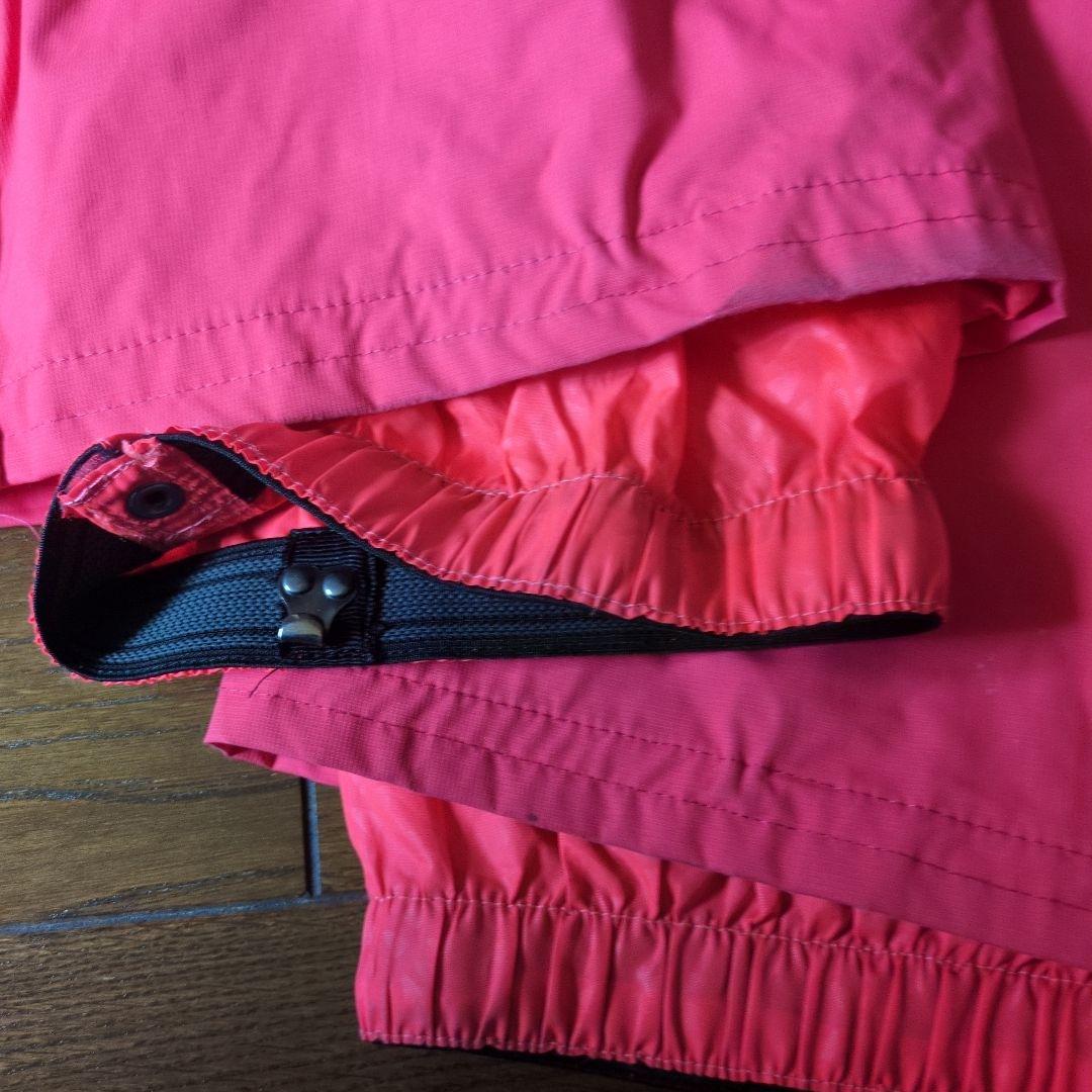 ROXY　スノボウェア　上下セット　Ｍ　サークル柄　ブラック　ピンク