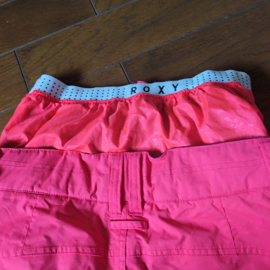 ROXY　スノボウェア　上下セット　Ｍ　サークル柄　ブラック　ピンク