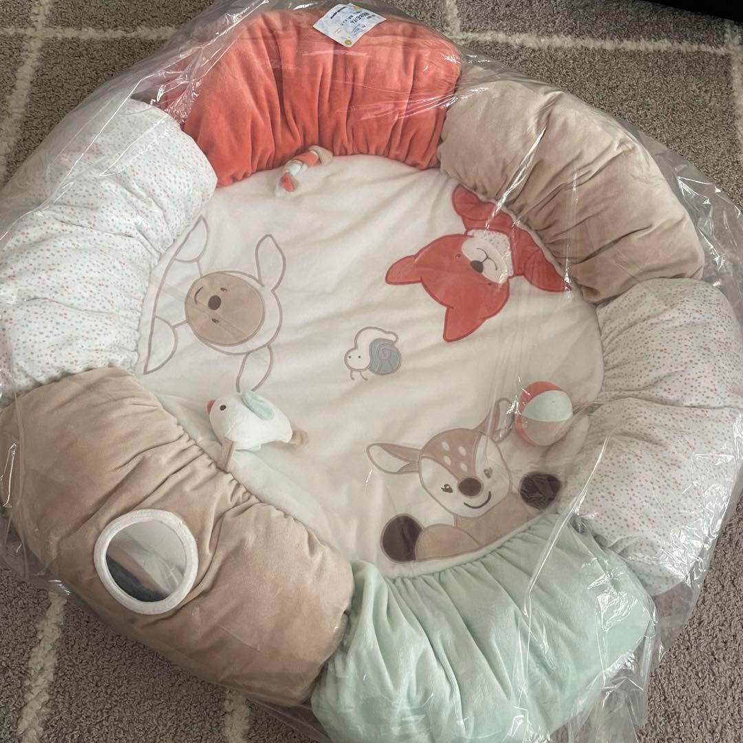 【超美品】Nattou（ナチュー）赤ちゃんのプレイマット＆プレイジム 男女兼用