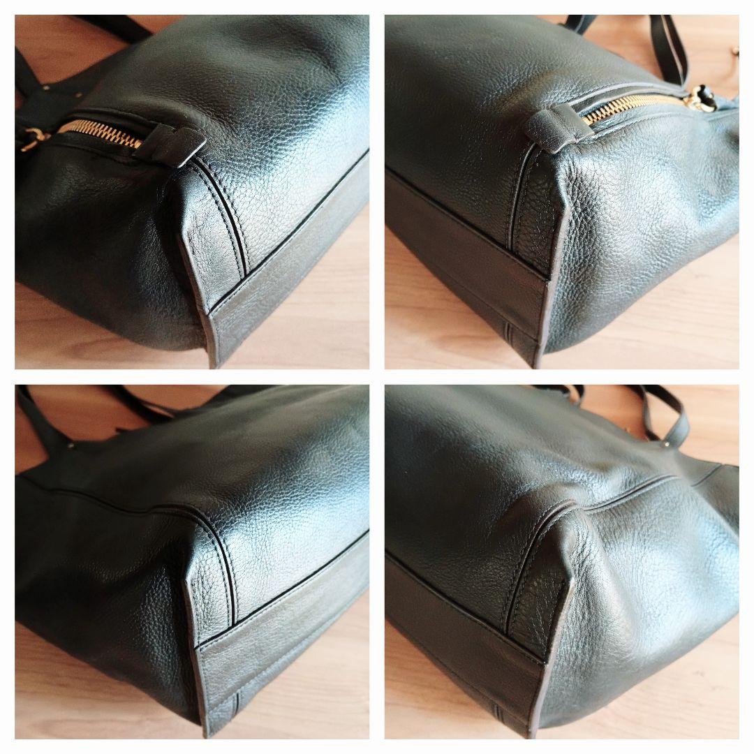 良品 クロエ レザー Milo マイロ トート ハンド ショルダーバッグ 鞄 黒