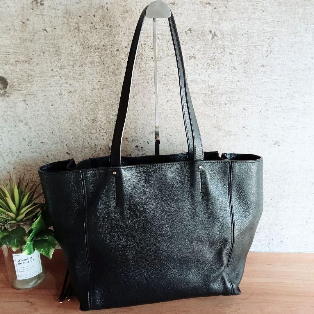 良品 クロエ レザー Milo マイロ トート ハンド ショルダーバッグ 鞄 黒