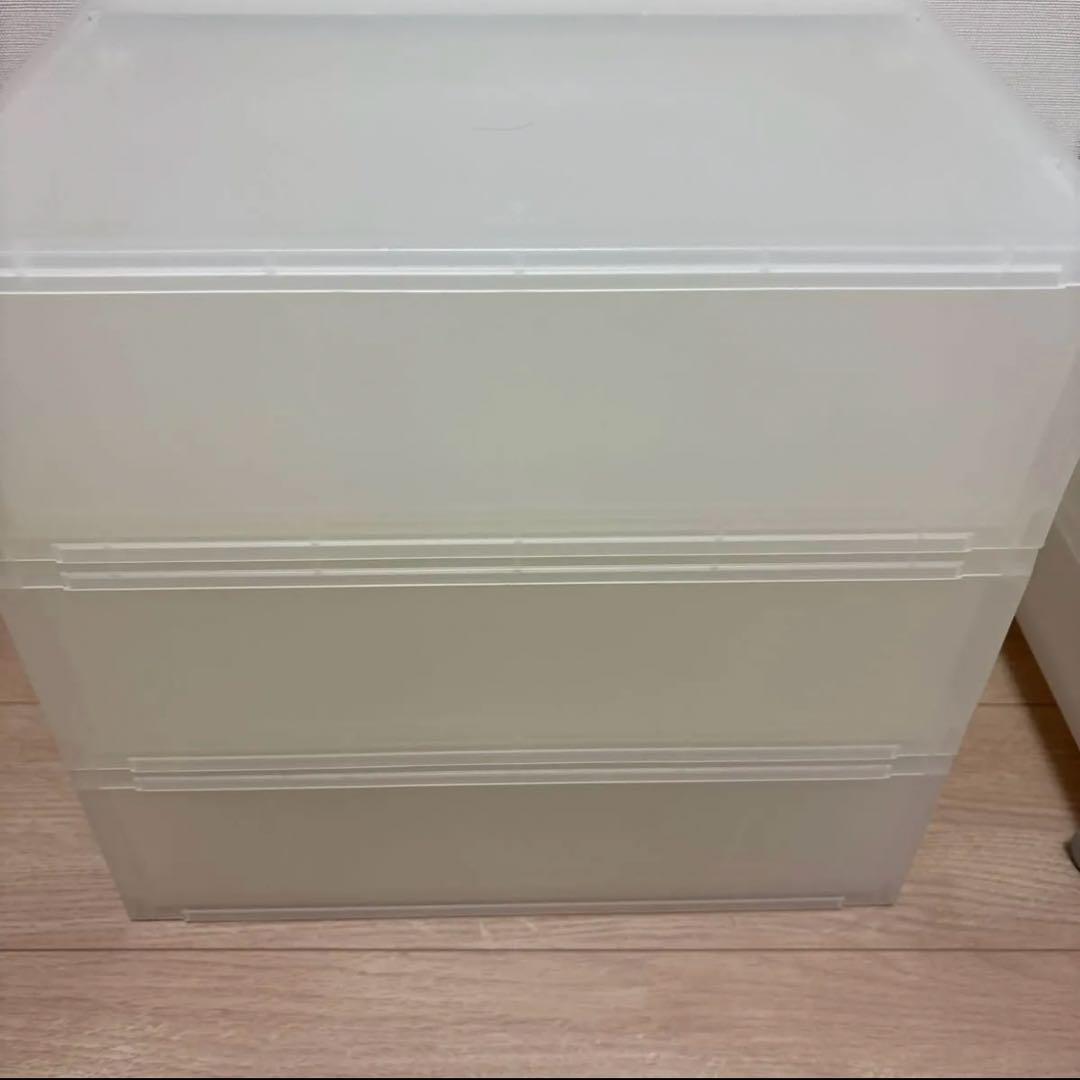 無印良品 ポリプロピレン 小物収納ケース ワイド 小&中 セット