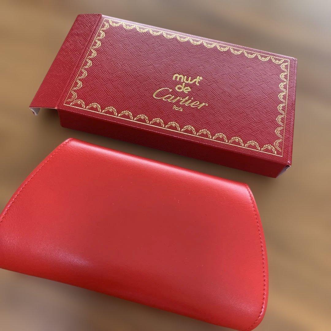未使用品 Cartier カルティエ パンテール 赤 ケース 小物入れ