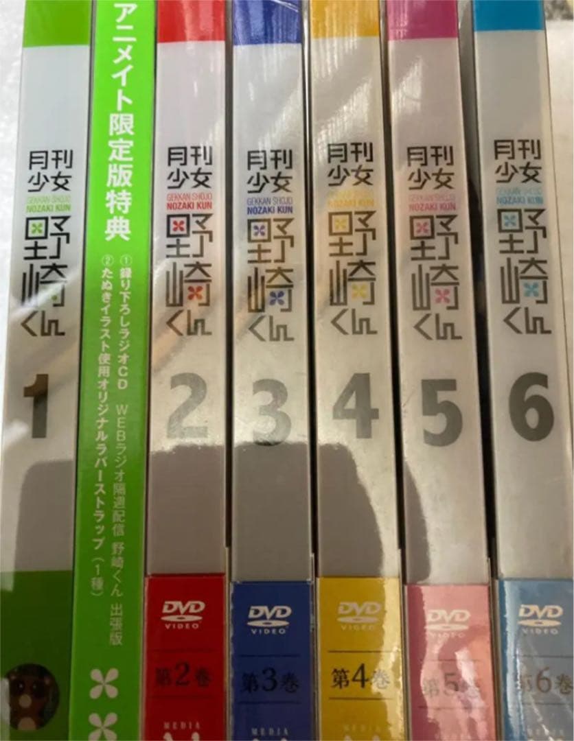 月刊少女野崎くん DVD 全6巻  ラバスト 缶バッジ