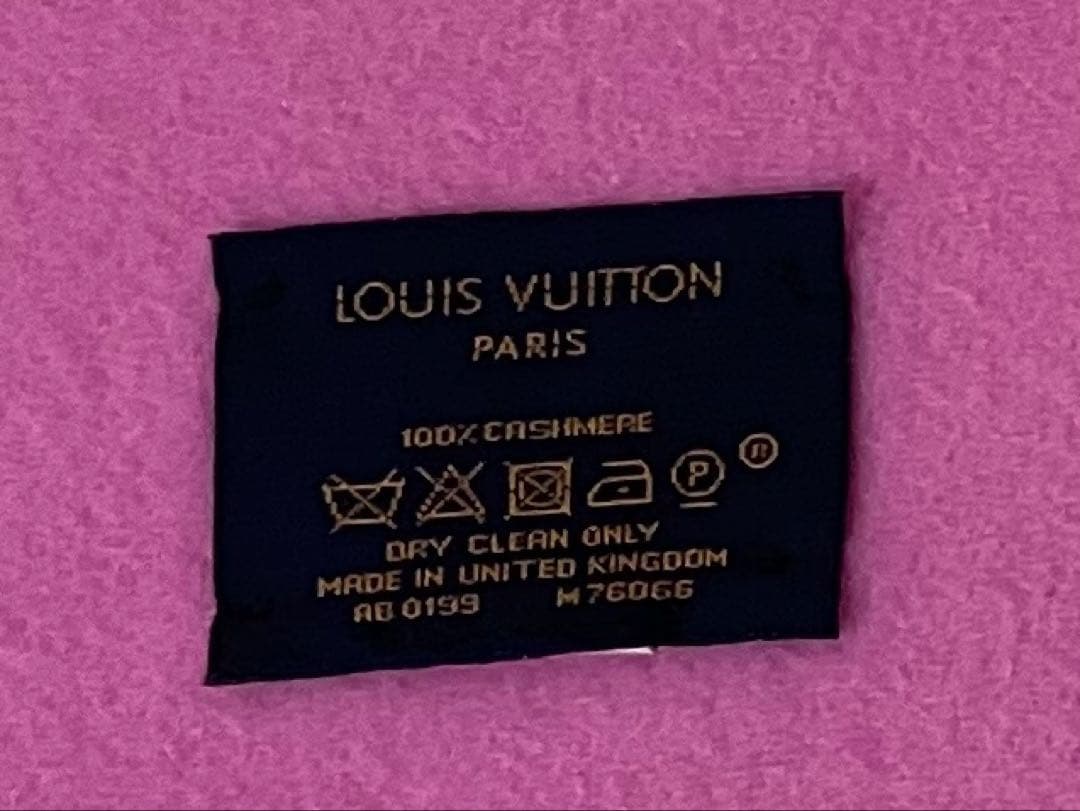 ルイヴィトン マフラー レイキャビック カシミヤ ピンク 箱あり