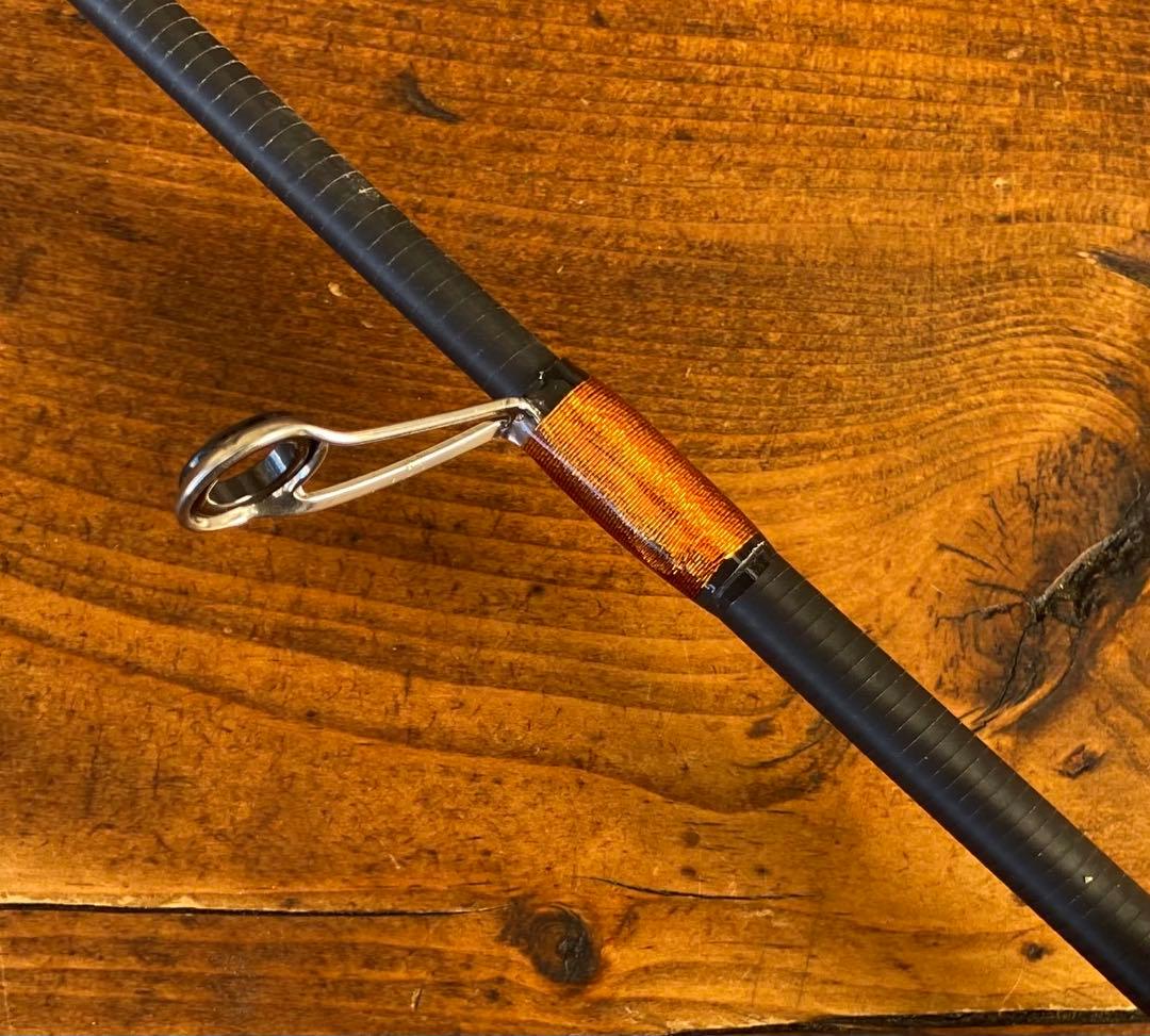 渓流釣りセット　トラウトロッド　スピニングリール　ウッドノブ　天然木グリップ