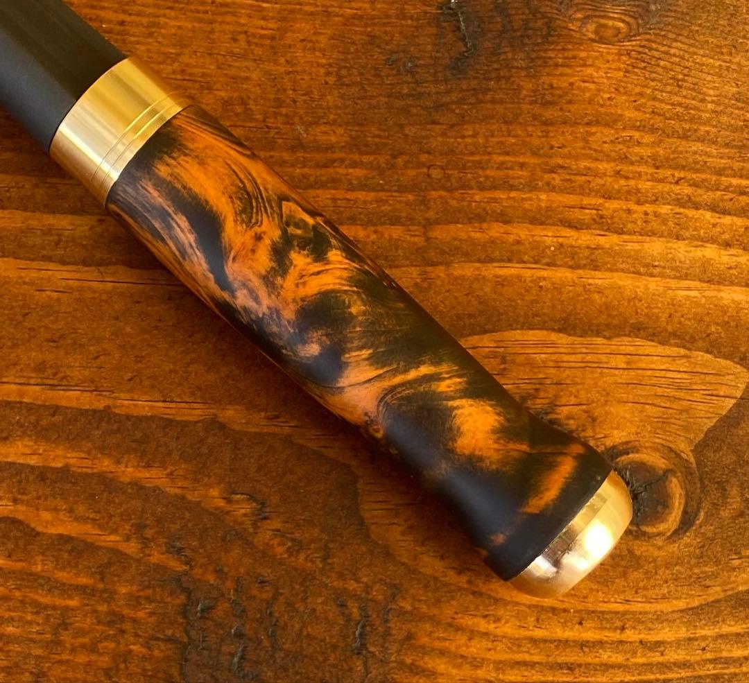 渓流釣りセット　トラウトロッド　スピニングリール　ウッドノブ　天然木グリップ