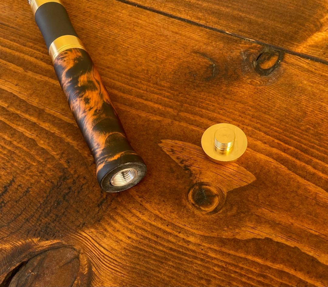 渓流釣りセット　トラウトロッド　スピニングリール　ウッドノブ　天然木グリップ