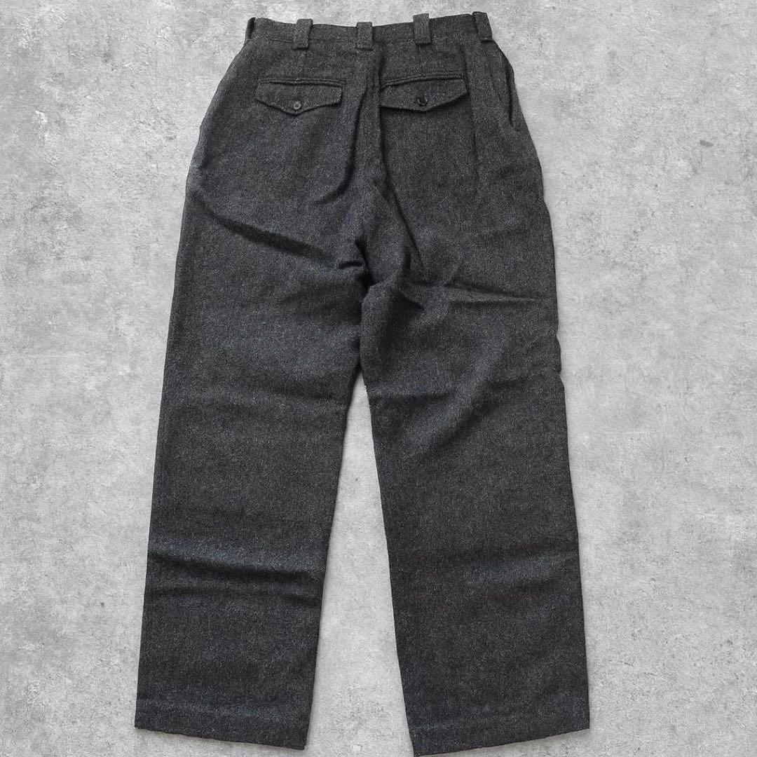 80s 90s MADE IN USA製！エルエルビーン グレー ウールパンツ