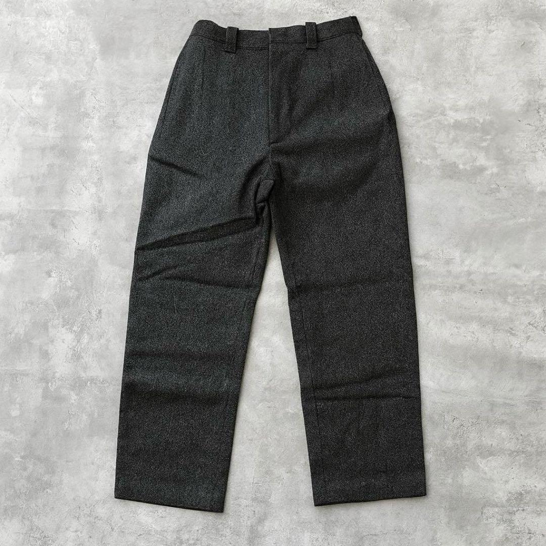 80s 90s MADE IN USA製！エルエルビーン グレー ウールパンツ