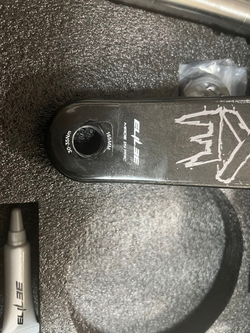 ELILEEカーボンクランクX310 165mm 純正カーボンアダプター付