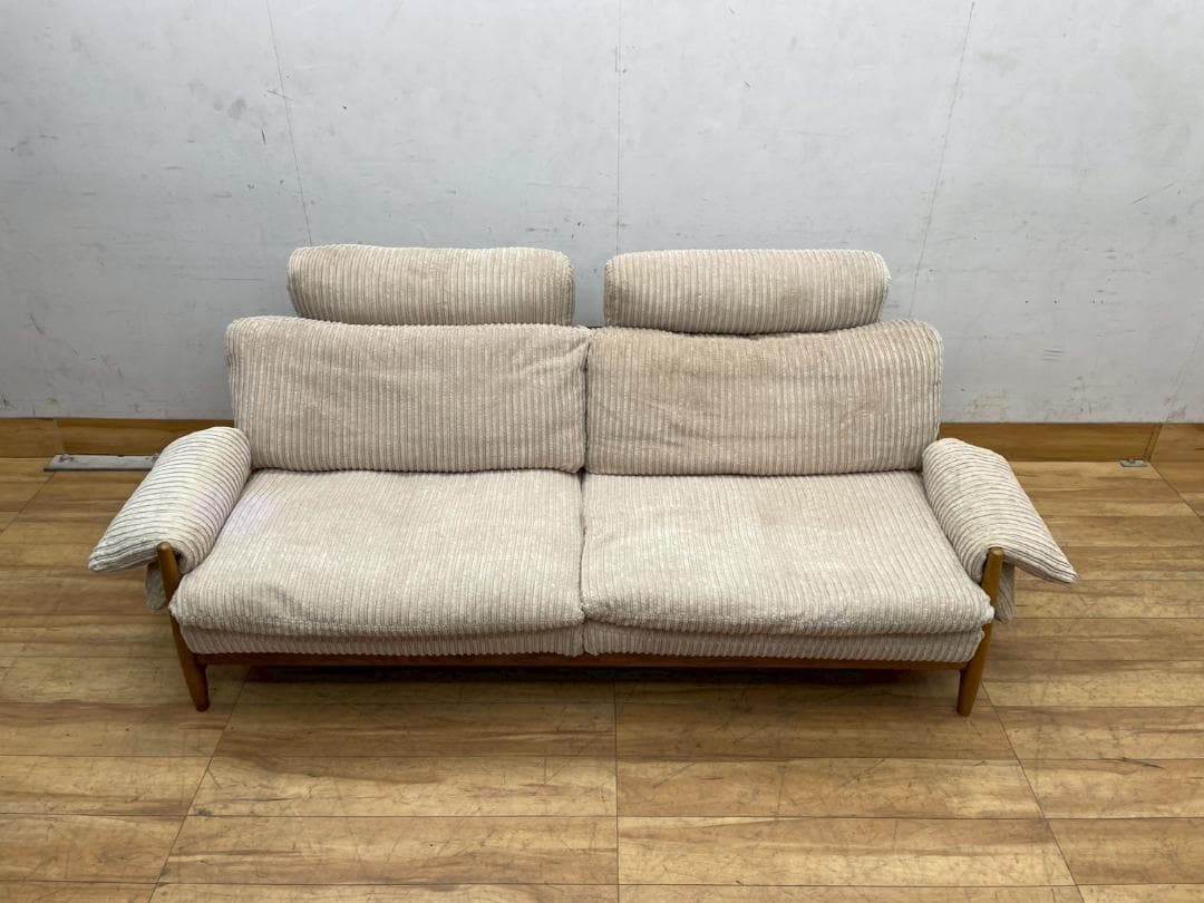 T7958☆美品☆ジャーナルスタンダードファニチャー☆アクメマデイラ2PSOFA