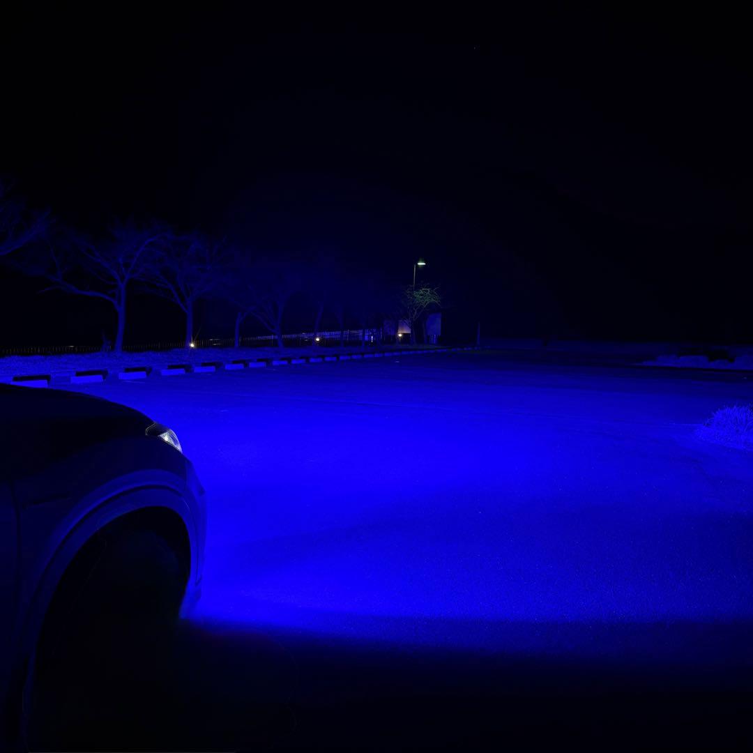 30000lm!H8/H11/H16ディープブルー フォグランプ!当店限定色！