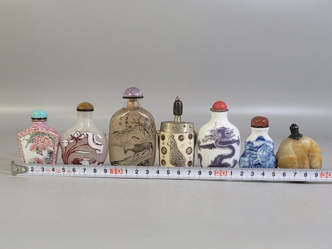 中国 古い 鼻煙壷 7個まとめ Ａ839