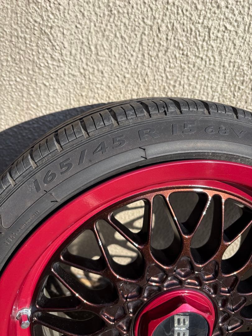 BBS ホイール 黒/茶メタリックPirelliタイヤ付き