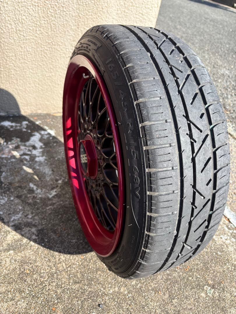 BBS ホイール 黒/茶メタリックPirelliタイヤ付き