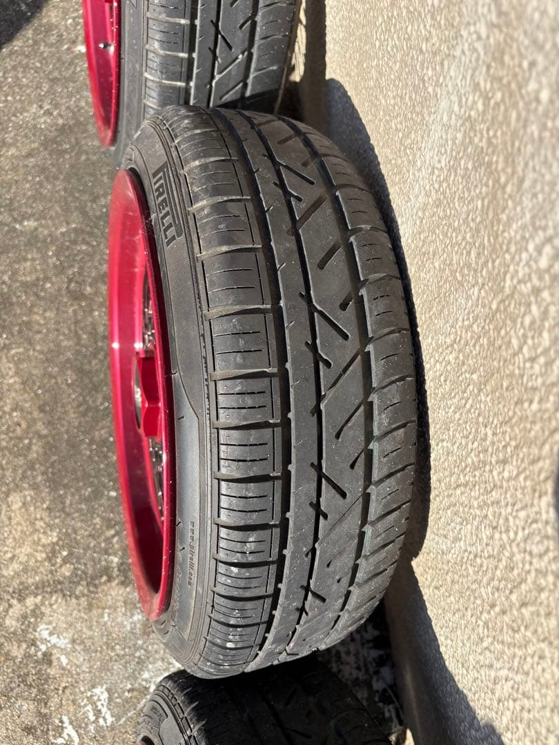 BBS ホイール 黒/茶メタリックPirelliタイヤ付き