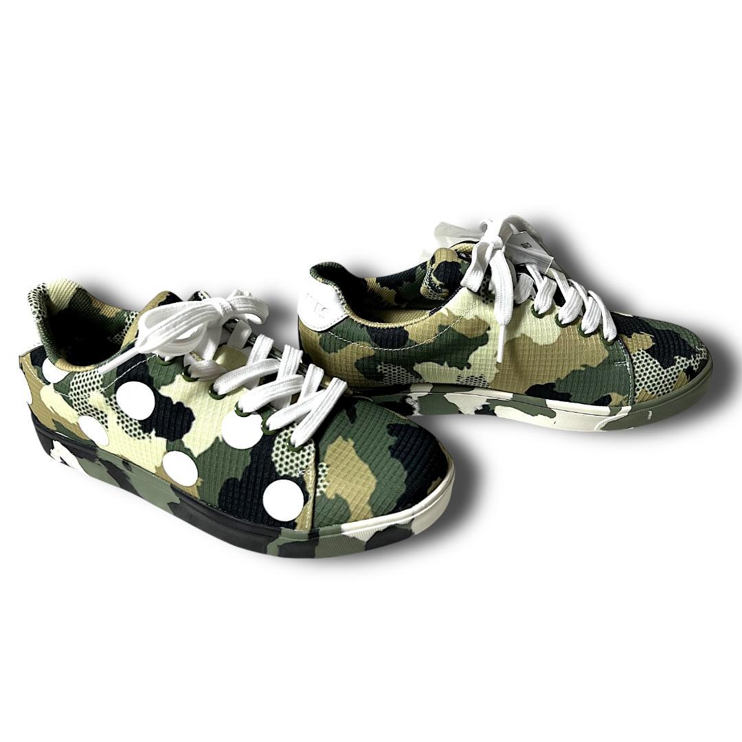 23cm パーリーゲイツ CAMO×ロゴ スパイク ゴルフシューズ